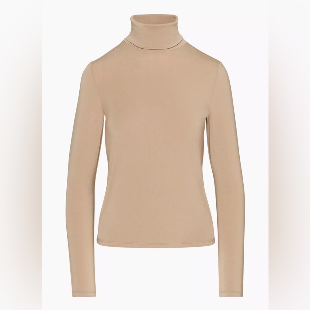 Aritzia Wilfred Free Renegade Turtleneck in Taupe Beige
